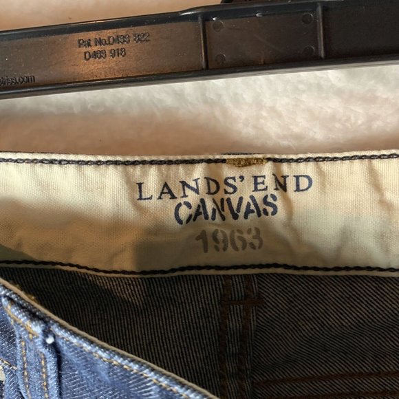 Lands' End Canvas Jeans Women's 31 Blue Denim Stretch Super Slim Fit Skinny 7878 - Picture 5 of 9